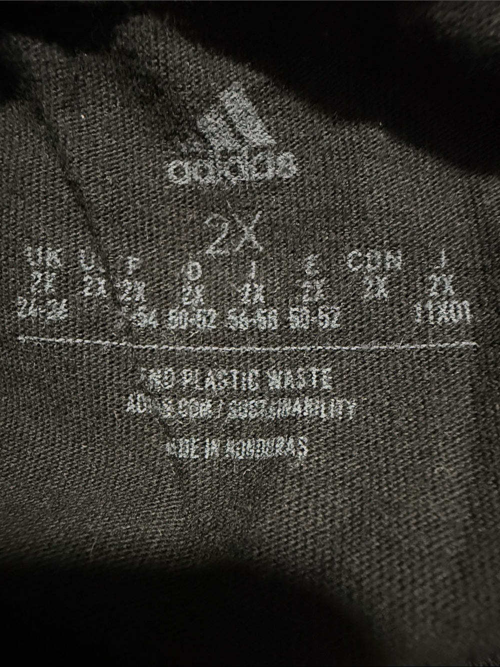 adidas Black Long Sleeve Tee with Pink Logo - Picture 2 of 3